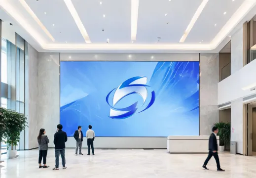 Corporate lobby LED wall case